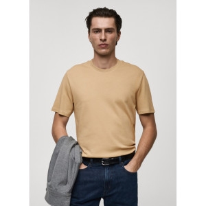 망고 MAN 티셔츠 KIMI Medium Brown 87073632