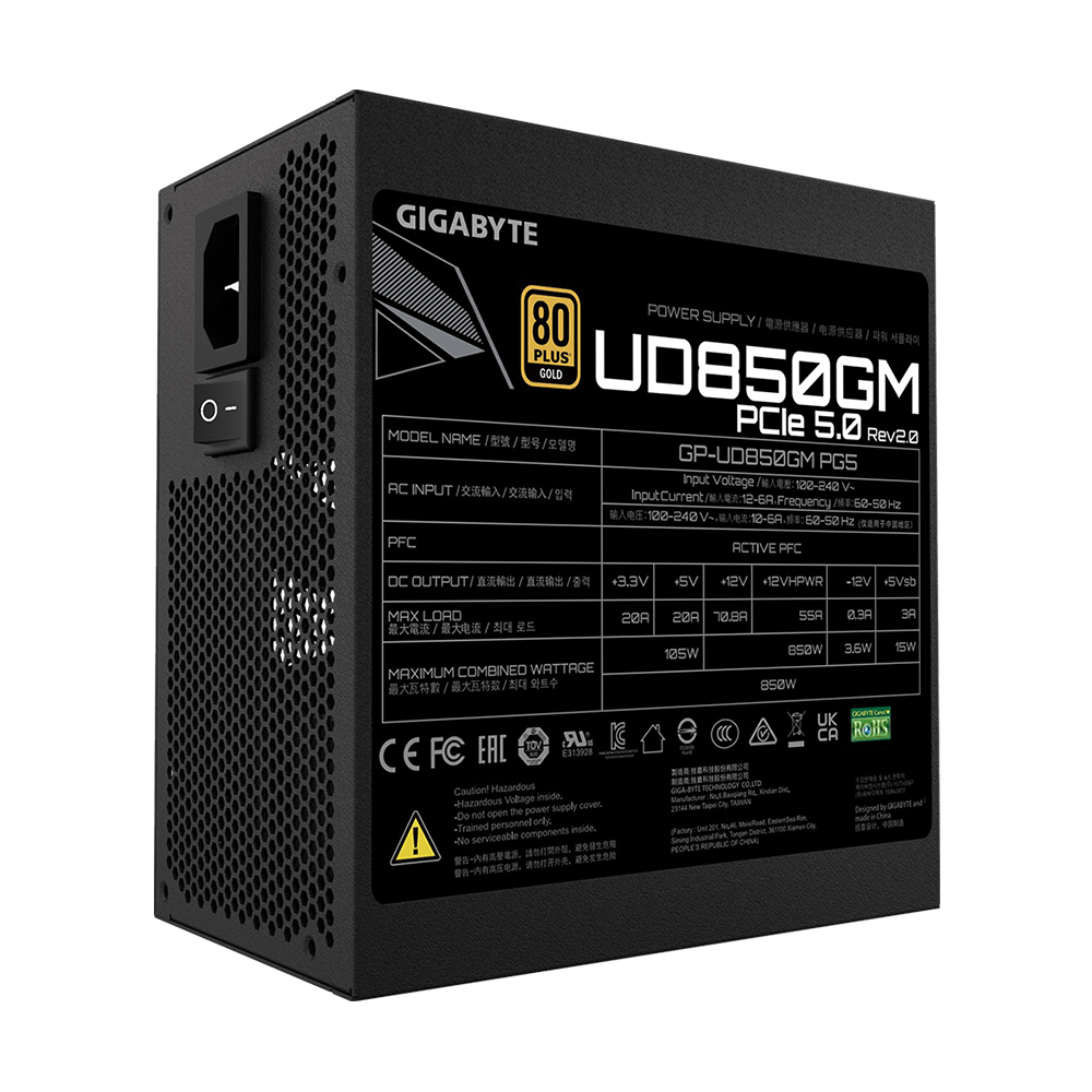 GIGABYTE UD850GM PG5 80PLUS골드 풀모듈러 ATX3.0 제이씨현_이미지