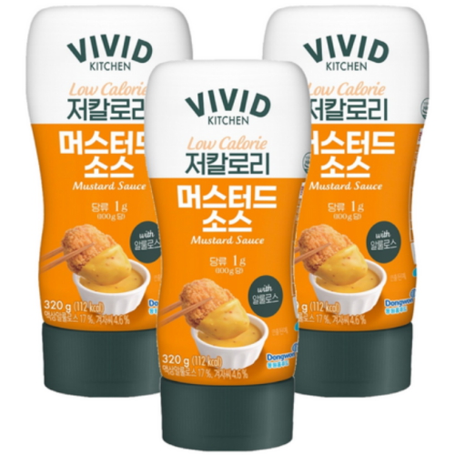 비비드키친 저칼로리 머스터드 소스 320g (3개)_이미지