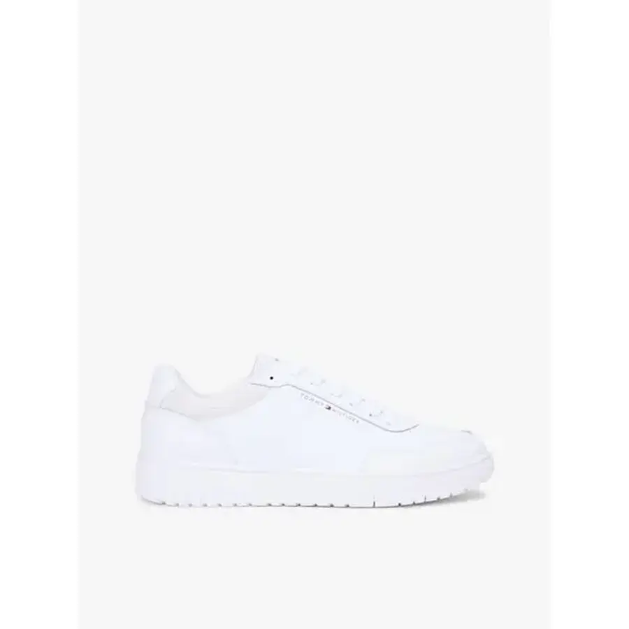 타미힐피거 라이트웨이트 바스켓볼 트레이너 위드 레더 화이트 FM0FM05713YBS