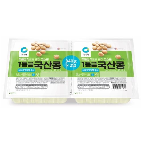 대상 종가집 국산콩 두부두모 340g (2개)_이미지