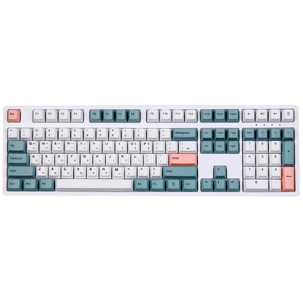 몬스타 몬스타기어 닌자108PRO 유무선 수제풀윤활 기계식 화이트 (쑥인절미, 폭스테일)