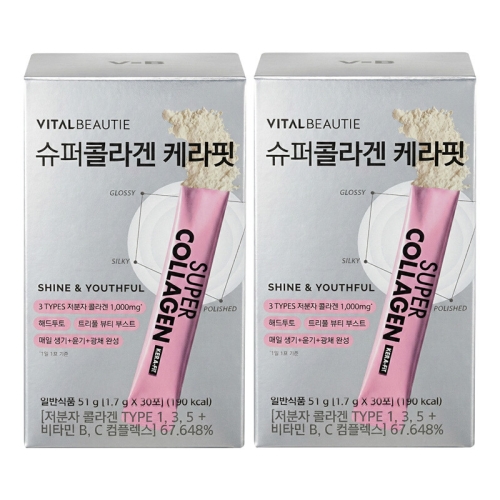 아모레퍼시픽 바이탈뷰티 슈퍼콜라겐 케라핏 30포 (2개)_이미지
