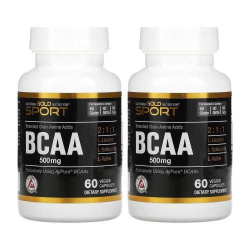 캘리포니아골드뉴트리션 BCAA 500mg 60캡슐 (2개)