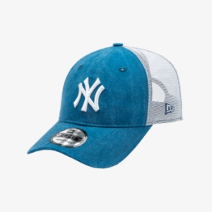 MLB 뉴에라 뉴욕 양키스 워시드 코튼 언스트럭쳐 트러커 볼캡 블루/화이트 14561819_이미지