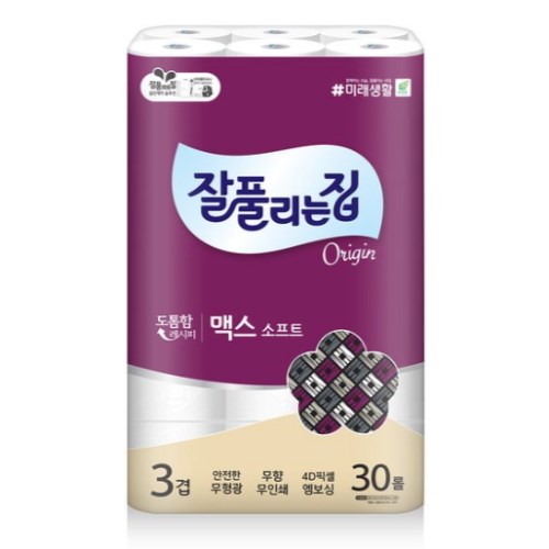 잘풀리는집 맥스 소프트 30m (30롤) (1팩)_이미지