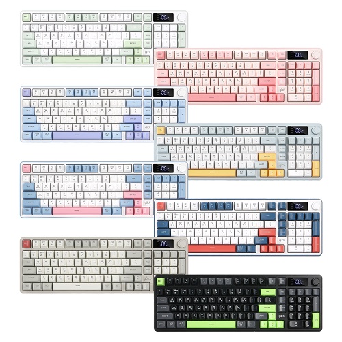 지클릭커 OFFICEPRO WK50 사일런스 M RGB 풀윤활 무소음 방수 무선 블루투스 LCD 98 (중고)_이미지