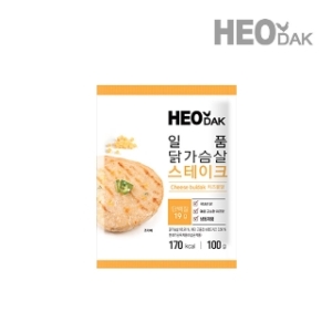 허닭 일품 닭가슴살 스테이크 치즈불닭 100g (5개)_이미지