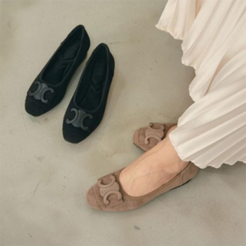 슈썸 스웨이드 플랫 로퍼 낮은굽 여성 구두 UH-S-M863