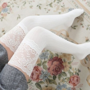 [불명] 레이스 종아리 양말 니삭스 필라테스 요가 롱삭스 8685003