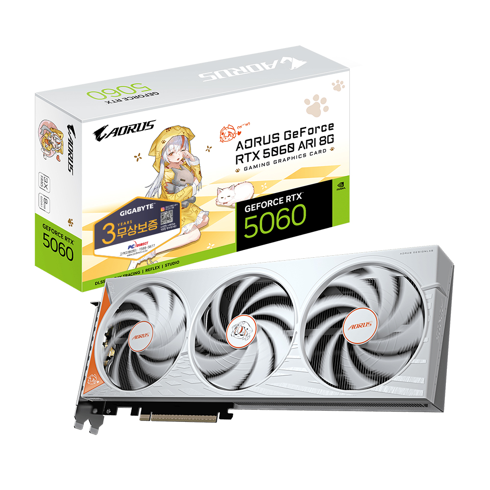GIGABYTE AORUS ������ RTX 5060 ARI D7 8GB �Ǿ���Ʈ
