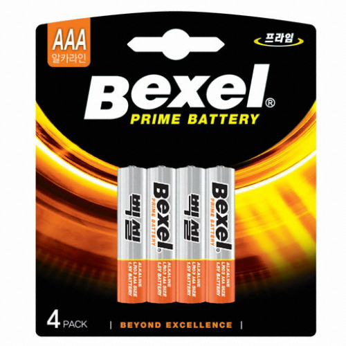 벡셀 프라임 알카라인 AAA (4개)