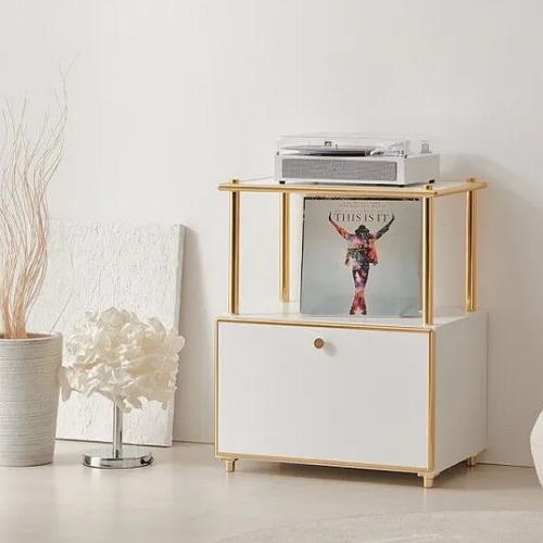 로아 골드 GH600X1 미드센추리 1단 선반 콘솔 거실장 600