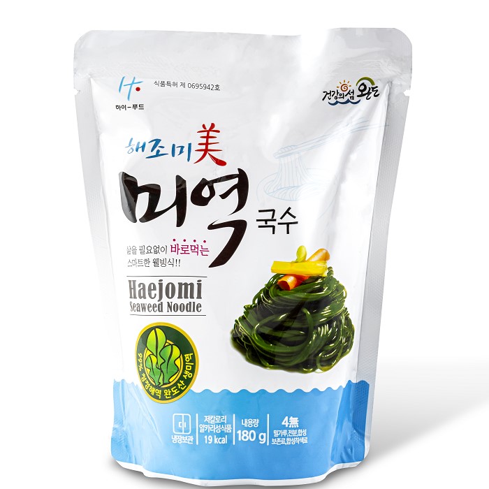 하이푸드 해조미 미역국수 180g + 모밀소스 35g (10개)_이미지