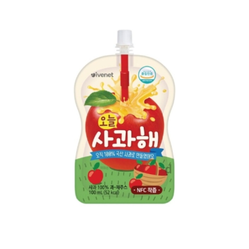 아이배냇 오늘 사과해 100ml (50개)_이미지