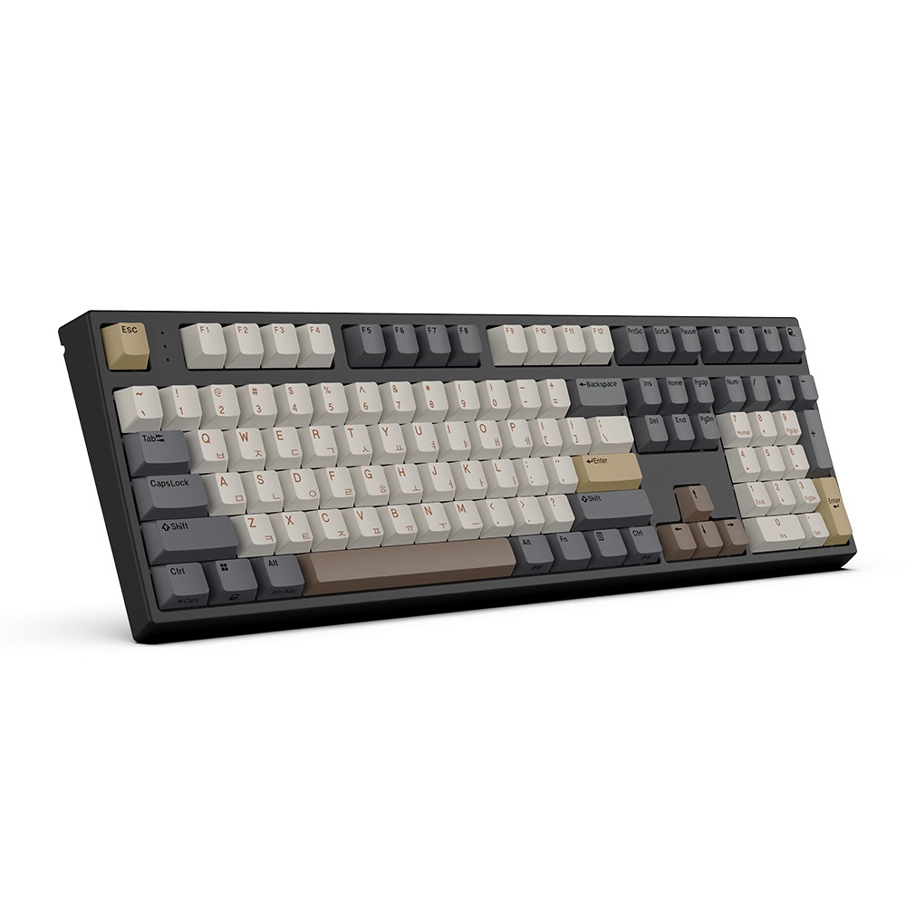 한성컴퓨터 GK787SE OfficeMaster 8K 기계식 뽀송 (모카 코코아, 38g)_이미지