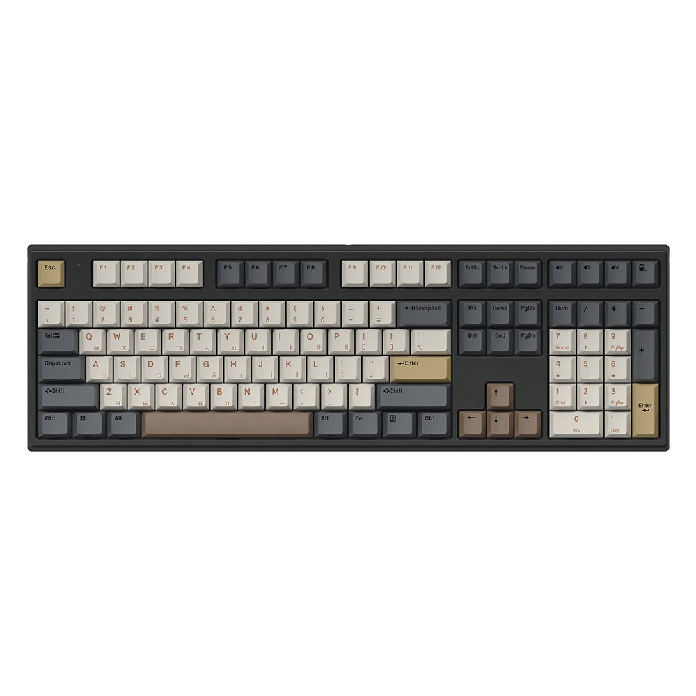 한성컴퓨터 GK787SE OfficeMaster 8K 기계식 뽀송 (모카 코코아, 38g)_이미지