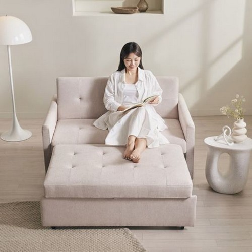 삼익가구 말렌 트랜스폼 기능성 패브릭 소파베드 2인용