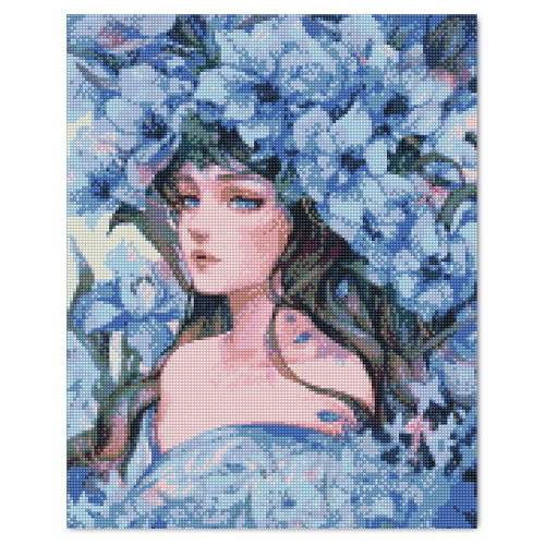 아디코 DIY 푸른꽃과 요정 보석십자수_이미지