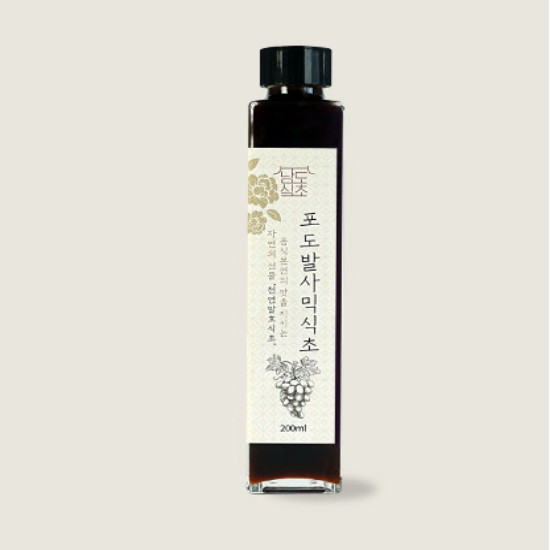 남도식초 하화숙 천연발효 포도 발사믹식초 200ml (5개)