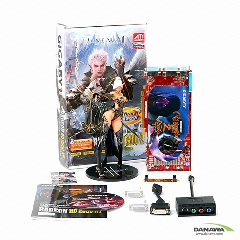 GIGABYTE 라데온 HD 2600XT DDR4 256MB 리니지2 피규어 팩 한정판_이미지