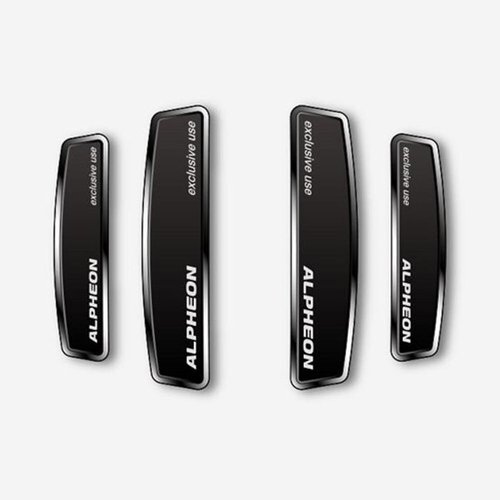 DXSOAUTO 블랙 쉴드 엠블럼 도어가드