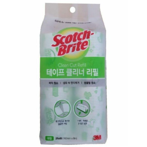 3M 스카치브라이트 클린컷 테이프클리너 대형 리필 2롤