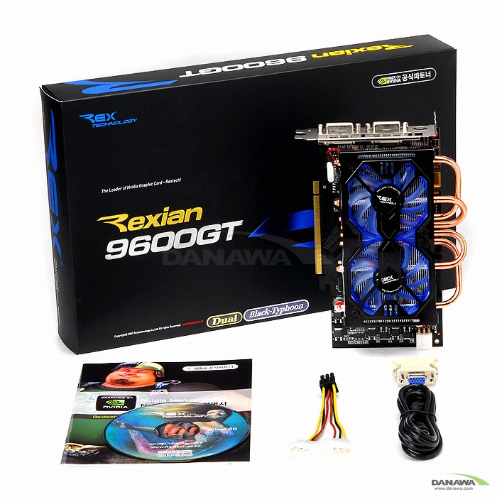 Rextech ������ 9600GT Rexian ��� ����Ÿ��Ǭ 512MB