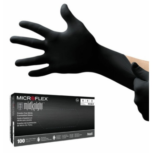 안셀 마이크로플렉스 미드나이트 니트릴 장갑