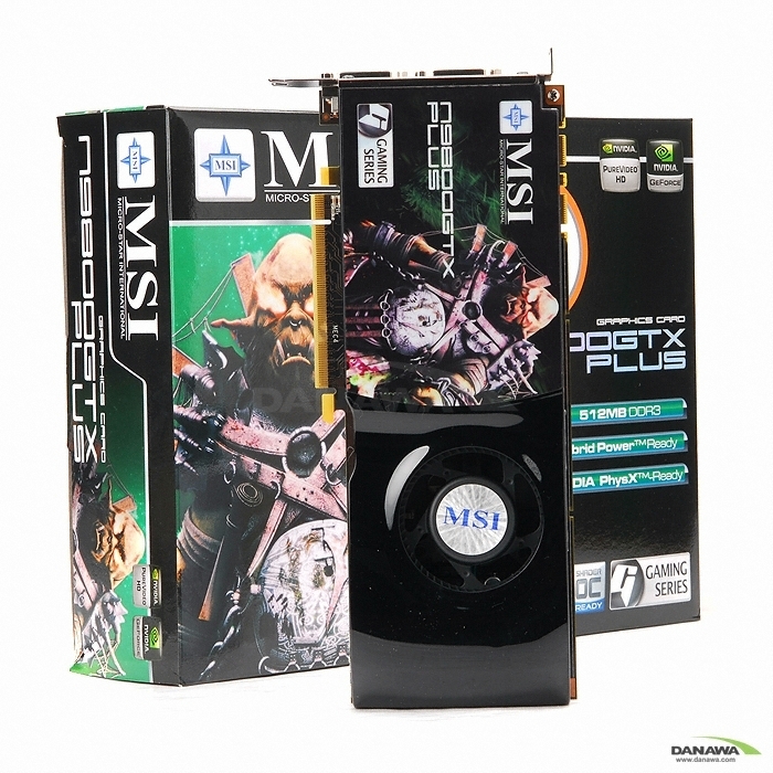 MSI ������ 9800GTX+ N9800GTX PLUS-T2D512 OC 512MB �����ڽ�