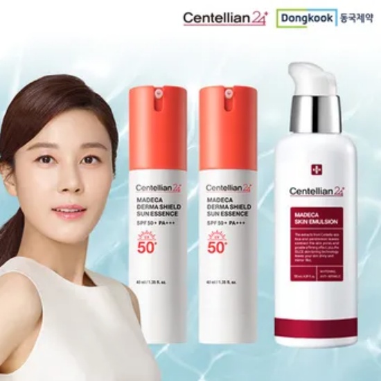 동국제약 센텔리안24 마데카 더마 쉴드 선에센스+스킨 에멀젼 3종 세트