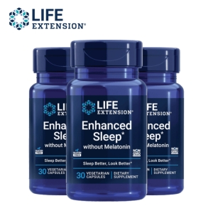 라이프익스텐션 멜라토닌 무함유 인핸스드 슬립 30캡슐 (3개)_이미지