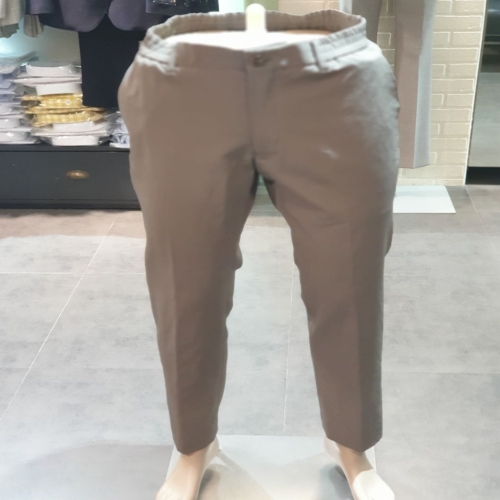 BON 카키 도레이 코마츠 밴딩 슬랙스 셋업 기본 바지 BNEMTA360KH_이미지