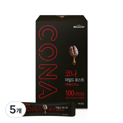 코나 마일드로스트 원두커피믹스 0.9g 100개입 5개_이미지