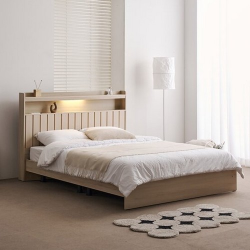 BIF보루네오 호텔라인 KC807 조명침대 Q (2단본넬)_이미지