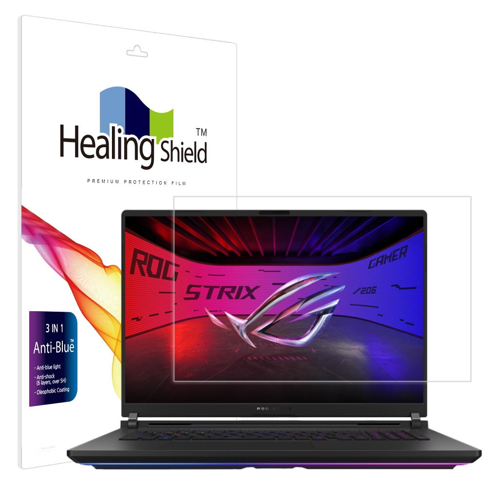 폰트리 힐링쉴드 ASUS ROG Strix SCAR 18 G835 2025 블루라이트차단 액정보호필름_이미지