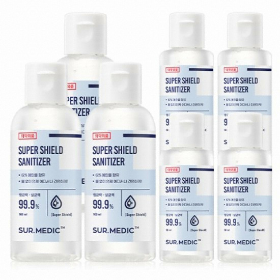 네오젠 써메딕+ 슈퍼 쉴드 세니타이저 100ml (3개+60ml 4개)_이미지