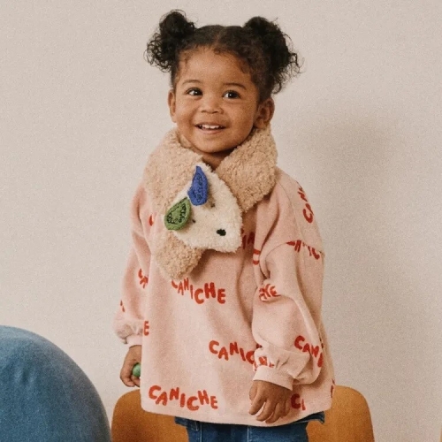 데님인더박스 PK레터링벨로아티셔츠74C21-330-02AS