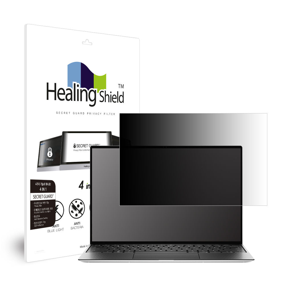 폰트리 힐링쉴드 델 XPS 13 9300 논터치 항균 블루라이트컷 양면 정보보안 액정보호필름_이미지