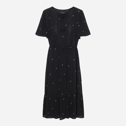 써스데이아일랜드 여성 레이온 플라워 전판 자수 원피스 T256MOP142