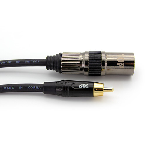 탑라인에이치디 HDTOP RCA to XLR MM 케이블 (50m, HT-TP661)_이미지