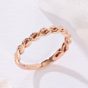 비앤비골드 14K 크로스 트위스트 사선컷팅 반지 SRS41609