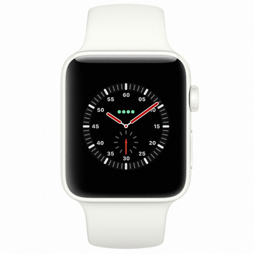 APPLE 워치 시리즈3 에디션 42mm Cellular 화이트 세라믹 (스포츠밴드)_이미지