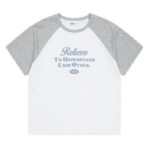 뉴코아인천아울렛 25M0753-0754GY 4부 래글런 셋업티 + 4부 포켓 셋업바지