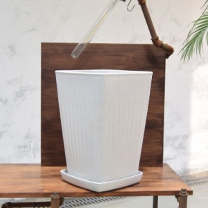  W55F403 플라스틱화분 HM 가로줄사각 2호 27x27x40cm