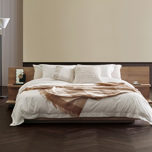 시몬스 트리크 내추럴 아카시아 침대 Q 하드 타입 (레이븐)_이미지