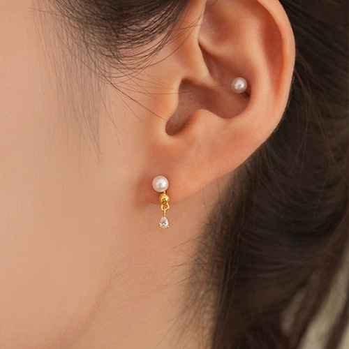 프리모떼 PRE334 DOUBLE ROUND EARRING
