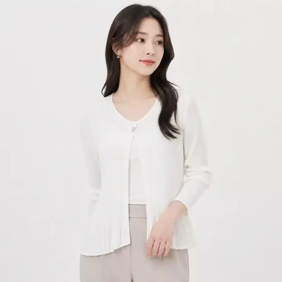 플리츠미 쉬폰 플레어 볼레로 가디건 OPCDM026001IVF이미지입니다. 누르면 해당 게시물로 새창이동합니다.