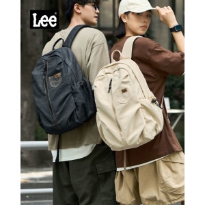 데일리 백팩 노트북 학생 가방 화이트 블루 블랙 데님 LE2300071M