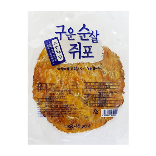 서울지앤비 구운 순살 쥐포 36g이미지입니다. 누르면 해당 게시물로 새창이동합니다.
